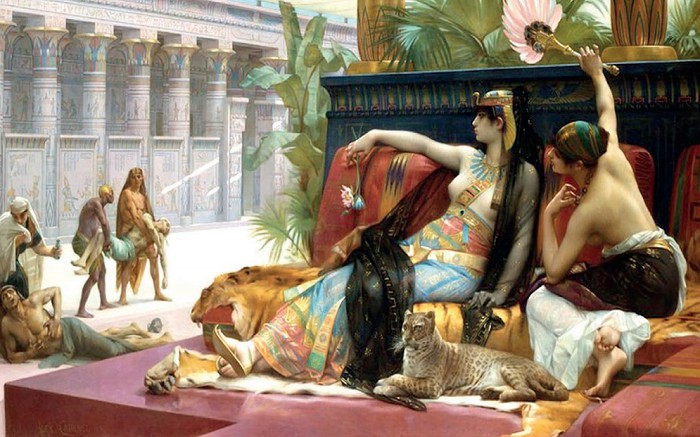 «Клеопатра испытывает яды на заключённых». А. Кабанель, 1887 г. 