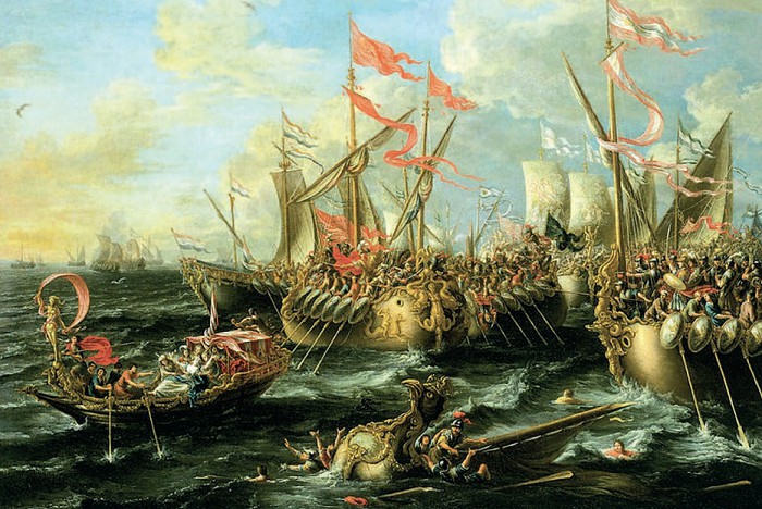 «Сражение при Акциуме». Лоренцо А. Кастро. 1672 г.