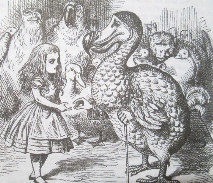 Гравюра Джона Тённиела — первого иллюстратора книги Л. Кэрролла «Алиса в Стране чудес». 1872 г.