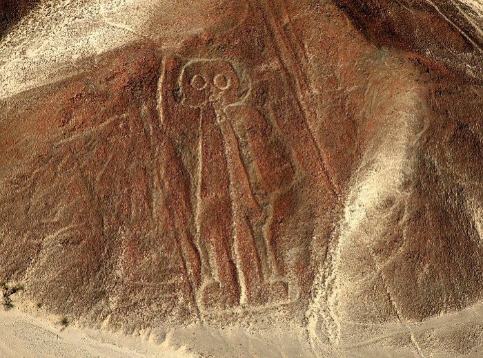 Астронавт — единственная человекообразная фигура на плато Наска в Перу