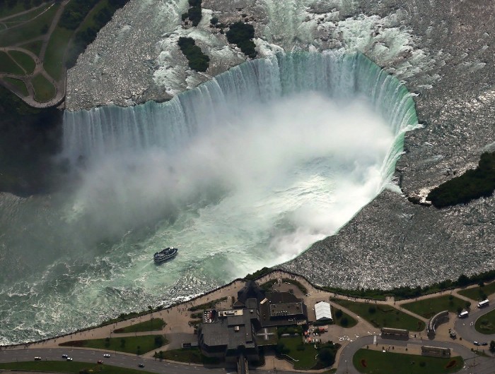 Ниагарский водопад на границе Канады и США называется «Подкова»