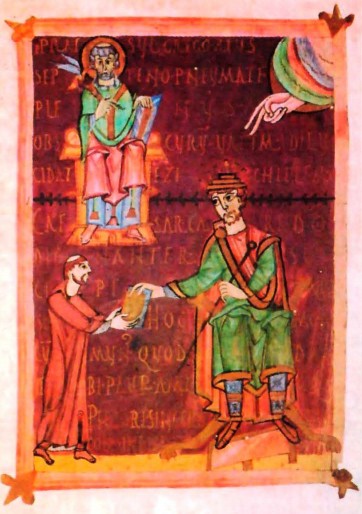 Император Генрих II. Миниатюра. XI в.