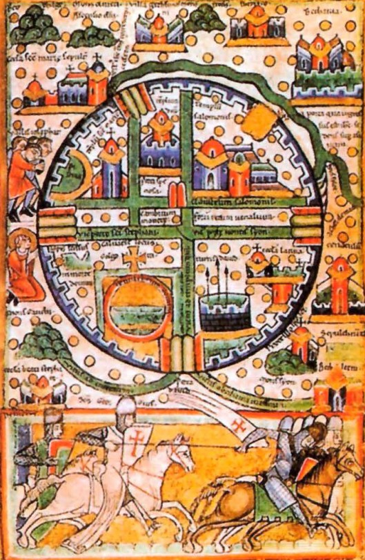 Схематичное изображение Иерусалима. Франция. XV в.
