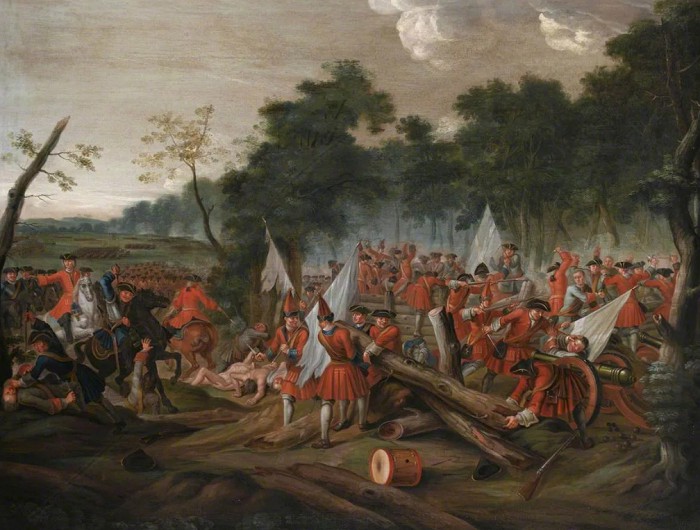 Л. Лагерр. Битва при Мальплаке 11 сентября 1709 г. Около 1713 г.