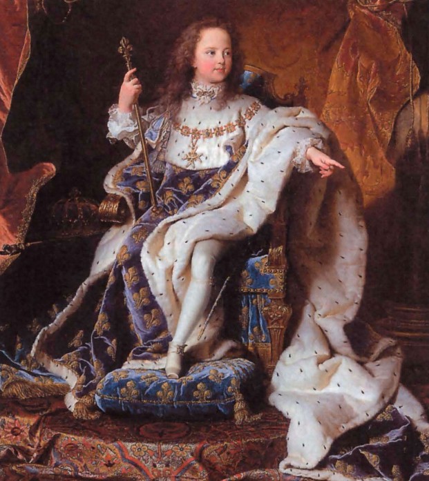 Г. Риго. Портрет Людовика XV в коронационной мантии. 1715 г. 