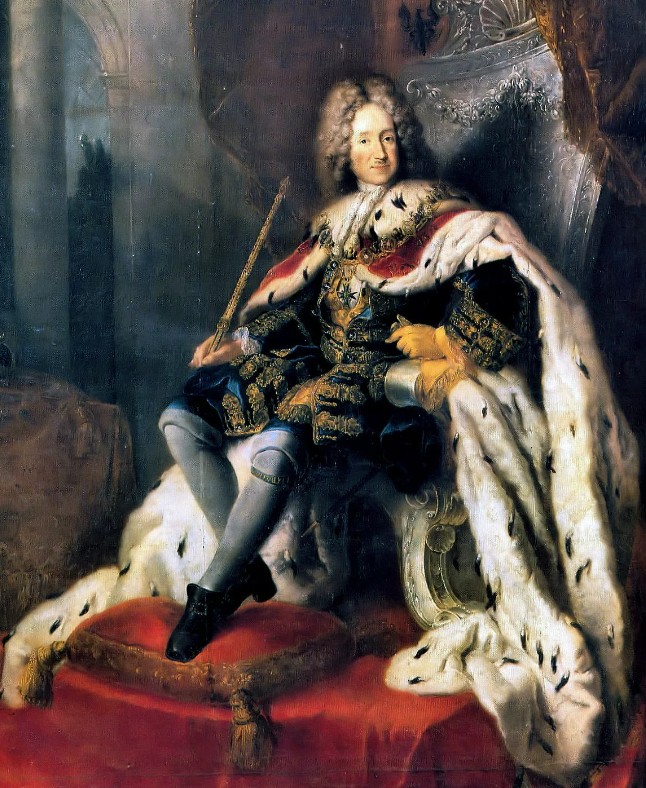 Ф. В. Видейман. Портрет короля Фридриха I. XVIII в.