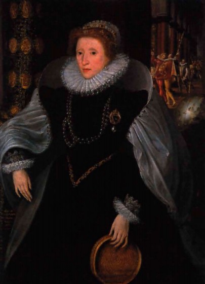 К. Метсис Младший. Елизавета I. Портрет с решетом. 1583 г.