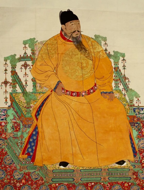 Портрет императора Чжу Ди. Шёлк. XV в.