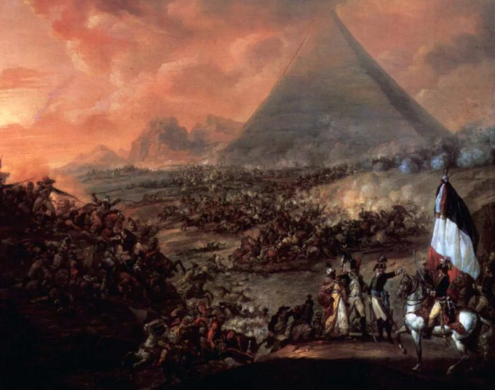 Ф. Л. Ж . Ватто. Битва близ пирамид. 1798-1799 гг.