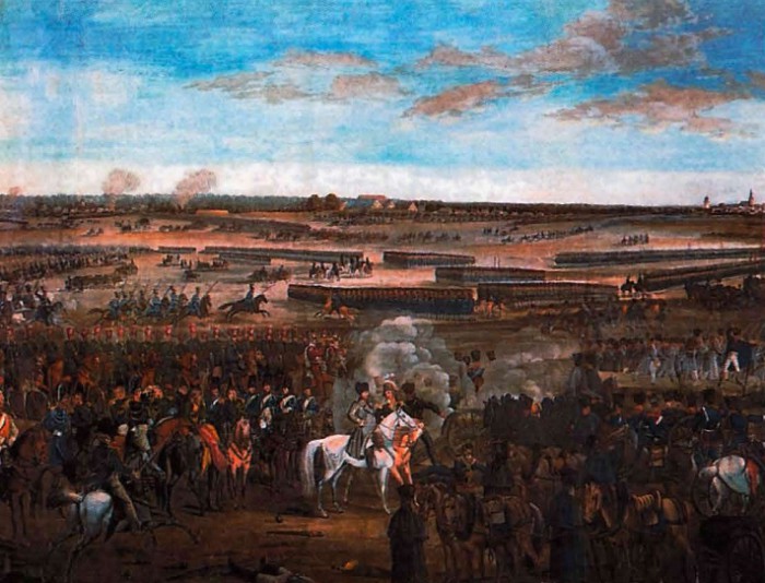 Неизвестный художник. Битва при Лейпциге 18 октября 1813 г. Франция
