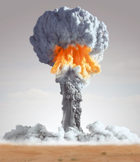 Экспериментальный атомный взрыв плутониевой бомбы