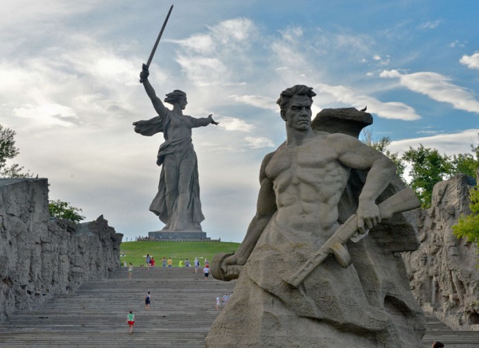 Мемориал на Мамаевом кургане города Сталинграда