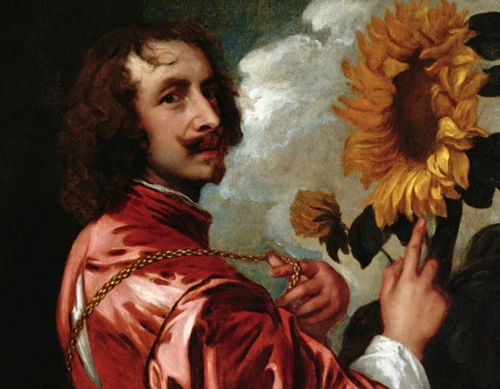 Автопортрет с подсолнухом. Антонис ван Дейк. После 1633 г
