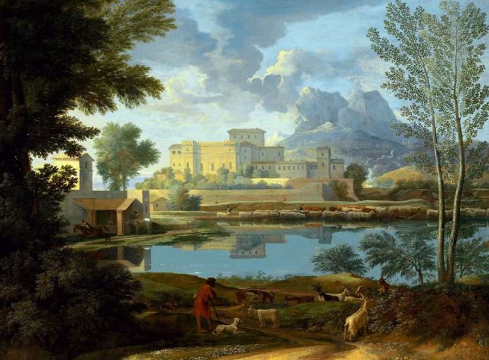 Пейзаж в спокойную погоду. Никола Пуссен. 1651 г.