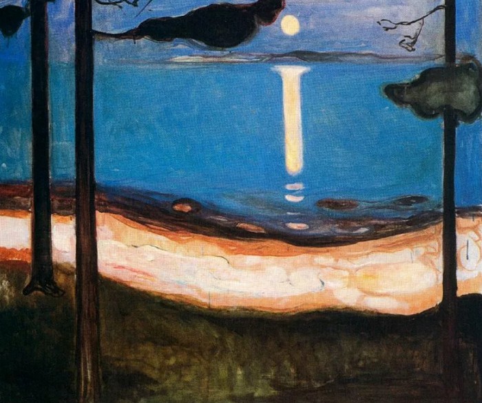 Лунный свет. Эдвард Мунк. 1895 г.