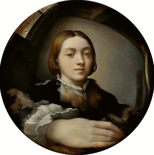 Автопортрет. Пармиджанино. 1523—1524 гг.