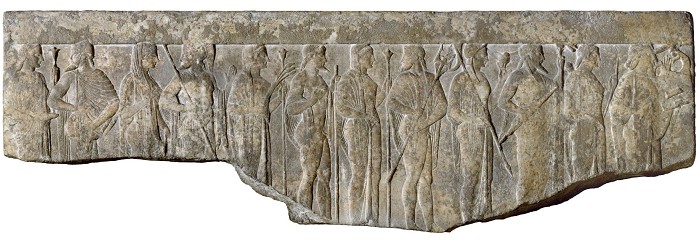 Процессия двенадцати олимпийских богов. I в. до н. э.-I в. н. э.