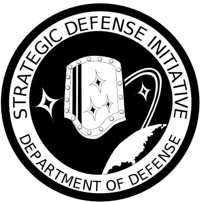 Логотип СОИ - Стратегической оборонной инициативы, иначе называемой программой «Звездных войн»