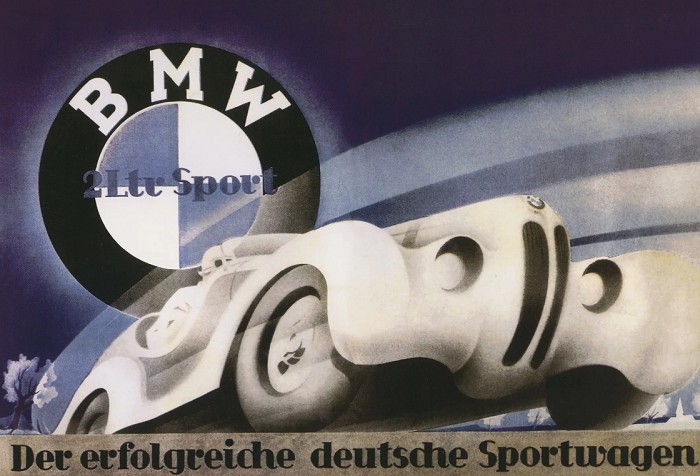 Реклама BMW. 1930-е гг. 