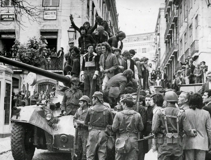 Революция гвоздик. Лиссабон. 1974 г. 