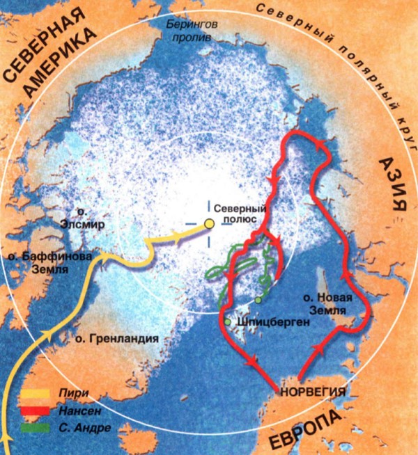 первые экспедиции на Северный полюс