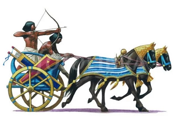 Древнеегипетские воины на колеснице