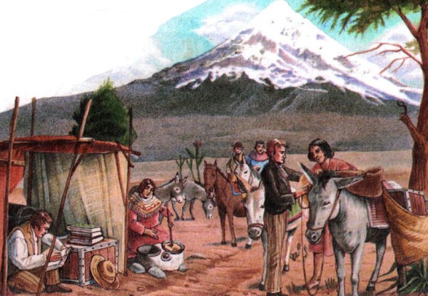 Лагерь исследователей в Андах