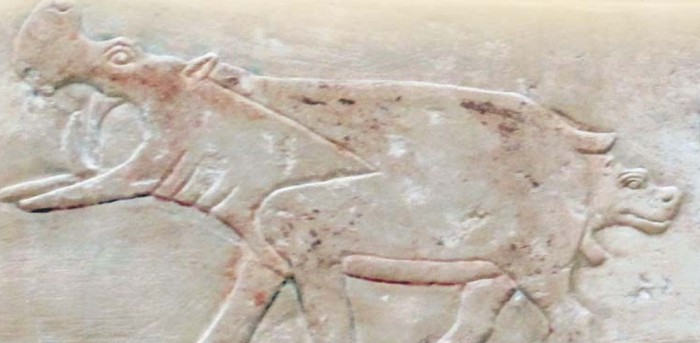 На древнеегипетском изображении