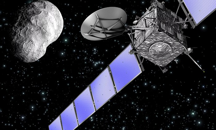 Межпланетная станция «Розетта» пролетает мимо кометы