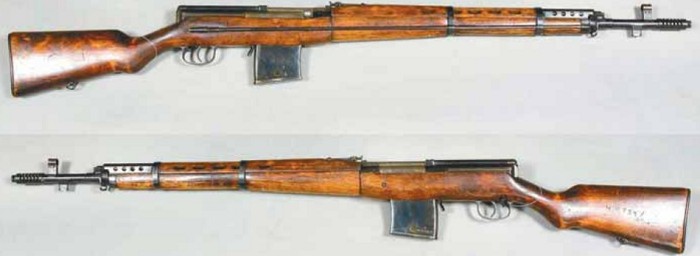 Самозарядная винтовка СВТ-38 (вид справа и слева)