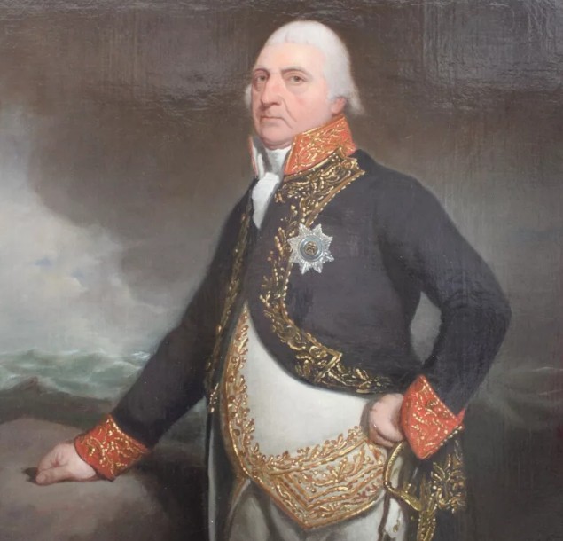 Портрет адмирала Яна Хендрика ван Кинсбергена. Ч. Г. Ходжес. Ок. 1792