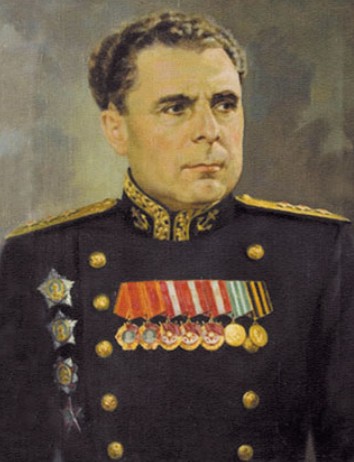 Адмирал А. Г. Головко, командующий Северным флотом. К. В. Аккуратов. 1944. Центральный военно-морской музей, Санкт-Петербург