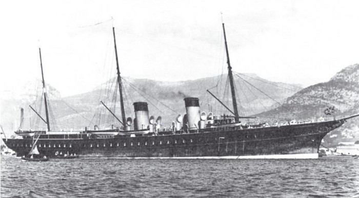 Яхта «Штандарт» в Тулоне. 1917