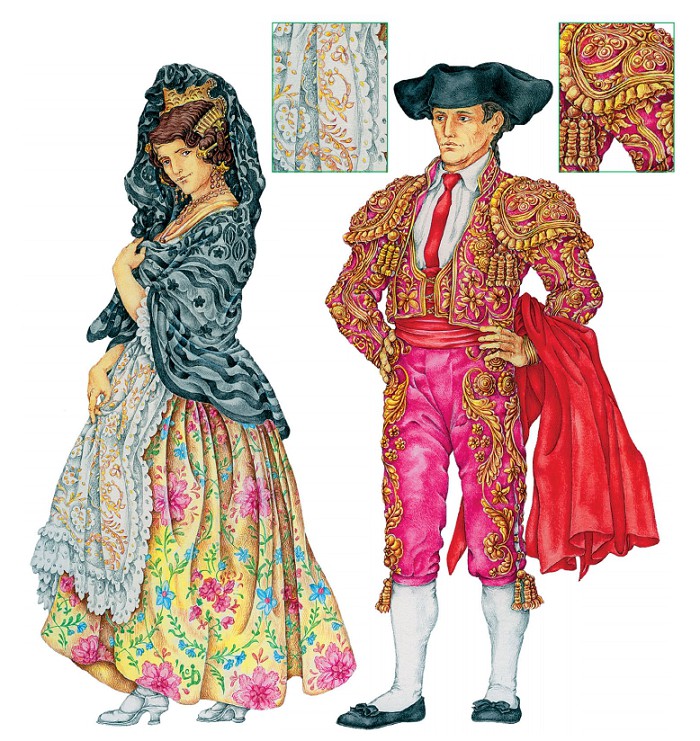 Национальный костюм испании женский