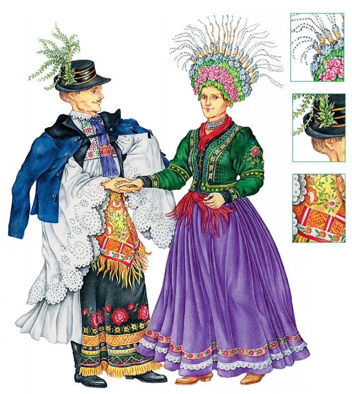 Венгры в праздничных костюмах