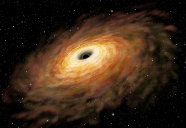 Сверхмассивная чёрная дыра в центре галактики