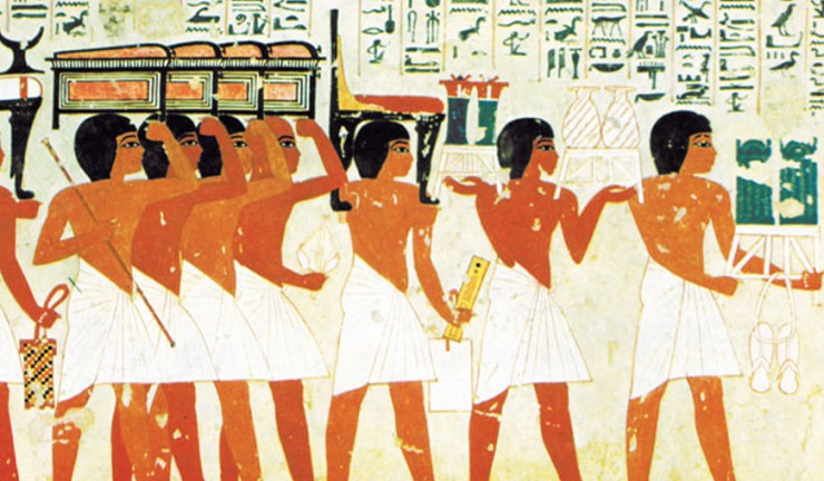 Погребальная процессия. Фреска из гробницы Рамоса. 1330–1340 гг.