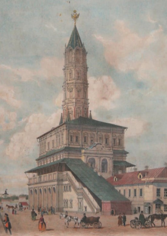 Сухарева башня. Ф. Бенуа. 1846