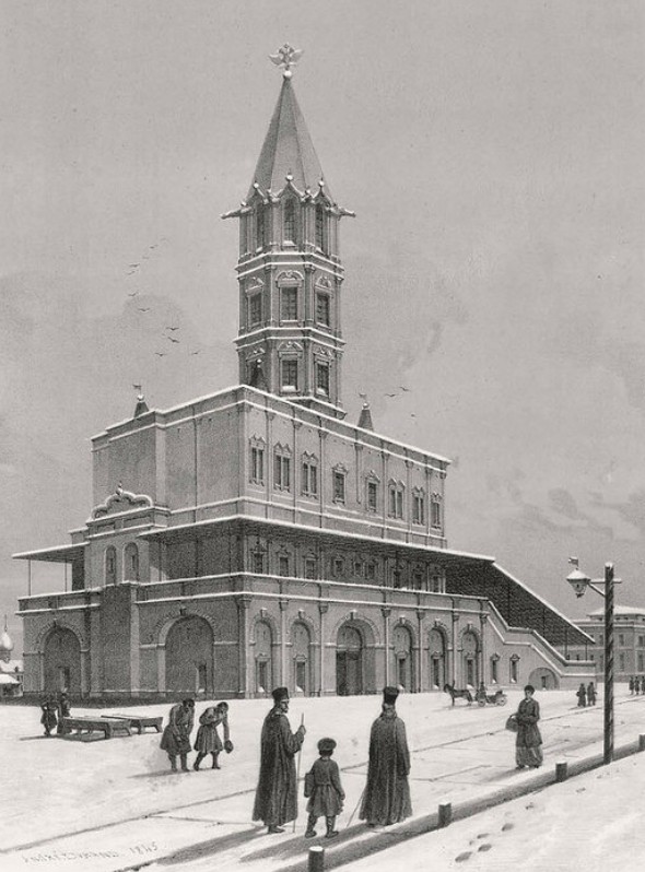 Сухарева башня. А. Дюран. 1839