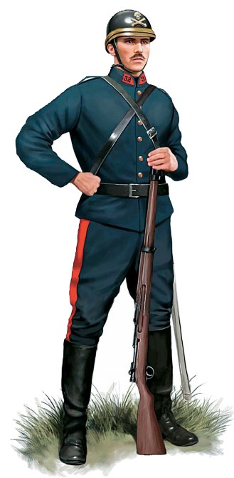 Рядовой 32-го полка полевой артиллерии, 1914 г.