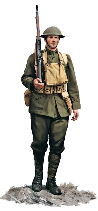Рядовой 5-й дивизии морской пехоты, 1918 г.