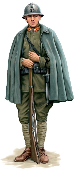 Сержант 33-го пехотного полка, 1917 г.