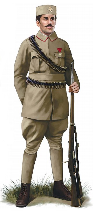Черногория. Капрал 4-го пехотного полка, 1915 г.