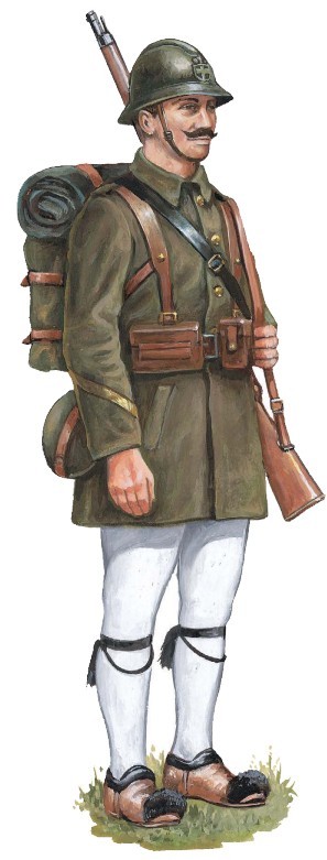 Рядовой 2-го батальона эвзонов, 1918 г.