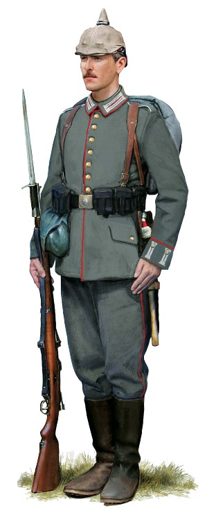 Рядовой 4-го полка Пешей гвардии, 1914 г.
