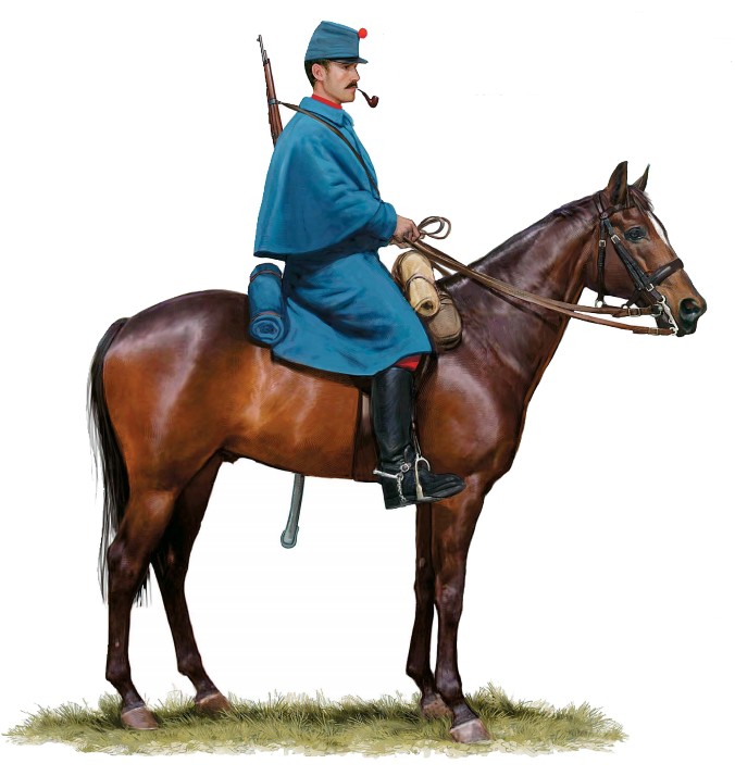 Рядовой 3-го полка конных егерей, 1914 г.