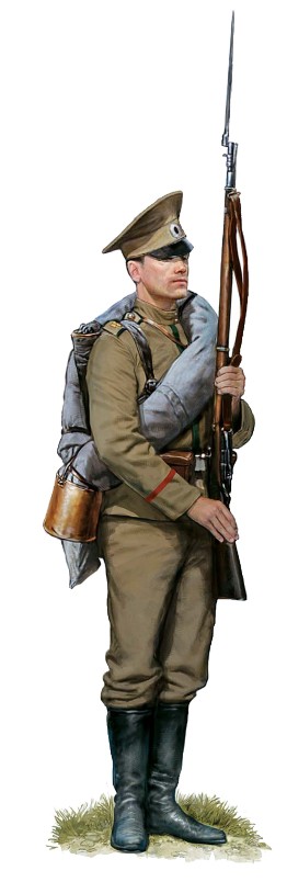 Рядовой Лейб-гвардии Финляндского полка, 1914 г.
