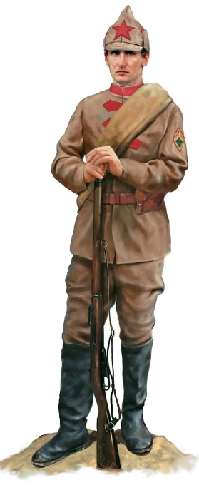 Красноармеец 10-го стрелкового полка, 1921 г.