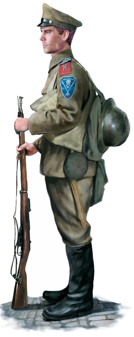 Унтер-офицер Корниловского ударного полка, 1918 г.