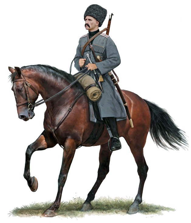 Есаул Корниловского кубанского конного полка, 1919 г.